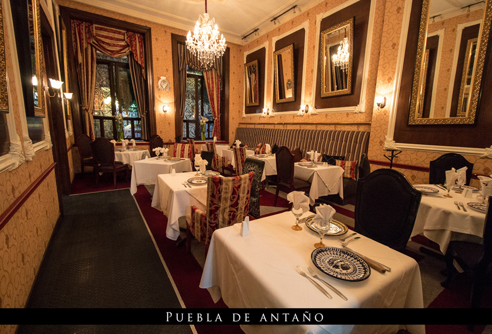 Restaurante La Casa de los Espejos del hotel Puebla de Antaño